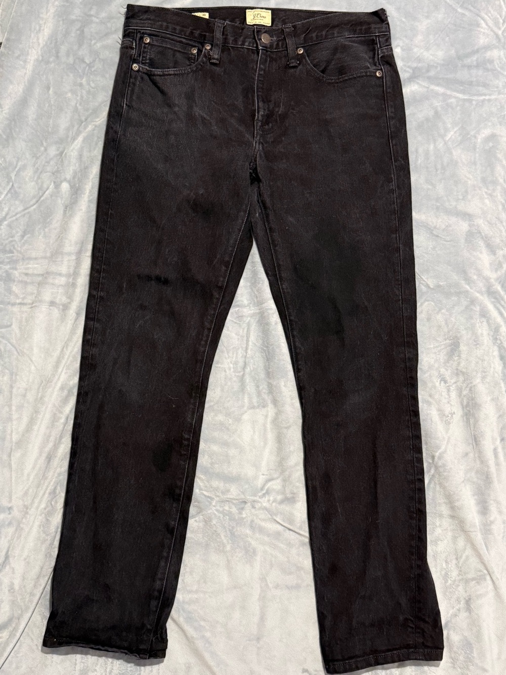 JCrew men’s 484 black Straight-Leg denim Jeans size 30x30